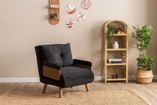 Rozkládací křeslo Cosmo Single - Black