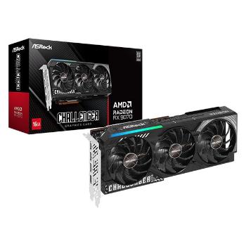 Asrock videokártya pci-ex16x amd rx 9070 challenger 16gb ddr6 RX9...