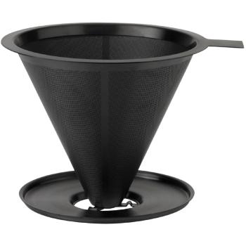 Překapávací filtr NOHR, černá, nerezová ocel, Stelton