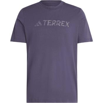 adidas TERREX TEE Pánské outdoorové tričko, fialová, velikost