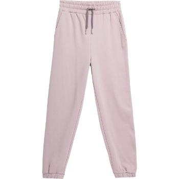 4F TROUSERS CAS W Dámské tepláky, růžová, velikost