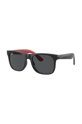 Dětské sluneční brýle Ray-Ban JUNIOR JUSTIN černá barva, 0RJ9069S