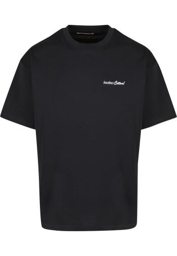 Another Cotton Lab Póló 'Support Your Mental'  fekete / fehér melír