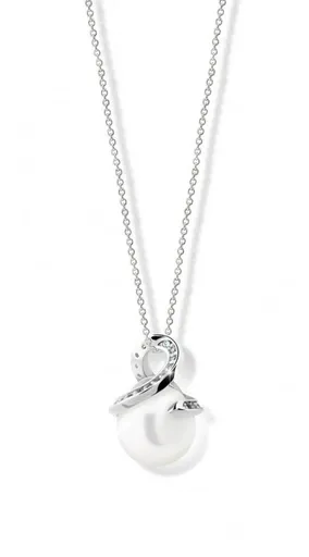 Cutie Jewellery Luxusní přívěsek z bílého zlata s pravou perlou Z6311-3154-40-C4-X-2