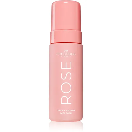 COCOSOLIS ROSE Clean & Hydrate Face Foam čisticí pleťová pěna s hydratačním účinkem 150 ml
