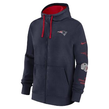 Nike Men's NFL Feece Hoodie New England Patriots College Navy/University Red - L