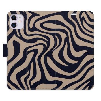 Flipové pouzdro iSaprio - Zebra Black 02 - iPhone 11