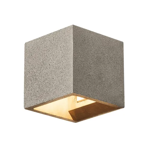 SLV BIG WHITE SOLID CUBE, nástěnné světlo, QT14, černý pískovec, max. 25W 1000911