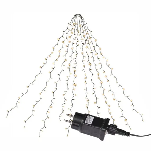 Světelný řetěz ve tvaru kuželu, 280 LED, teple bílá