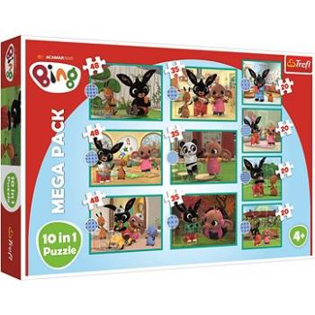 Trefl Puzzle Bing a přátelé mega pack 10v1 (90393)