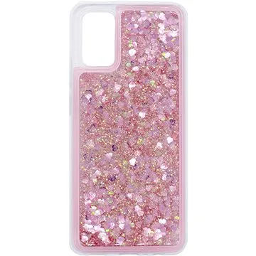 iWill Glitter Liquid Heart Case pro POCO M3 Pro 5G Pink (DIP123_77)