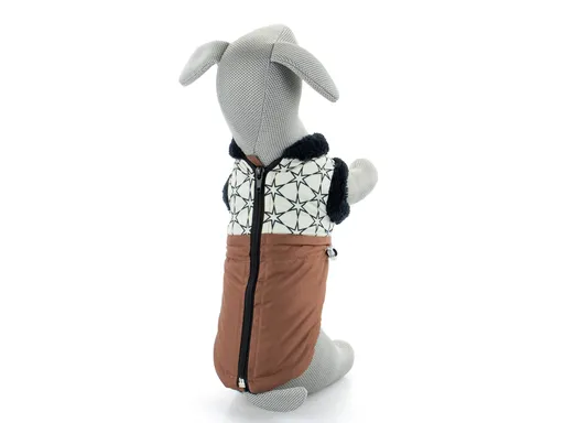 Pes-tex Bruno zimní bunda pro psa Barva: Hnědá, Délka zad (cm): 49, Obvod hrudníku: 35 - 58 cm