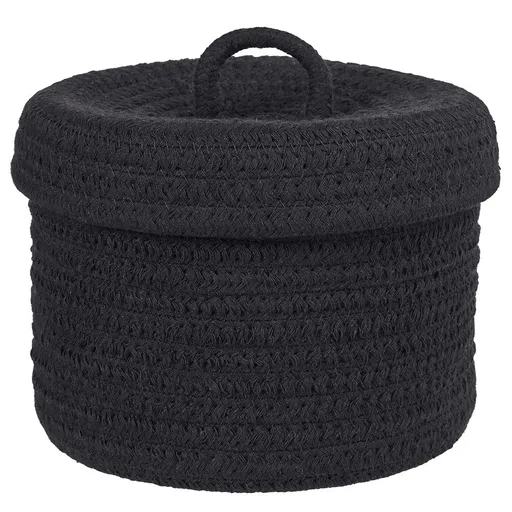 SET UP Koš kulatý s víkem malý - černá