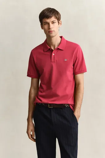 POLOKOŠILE GANT REG SHIELD SS PIQUE POLO MUTED RED