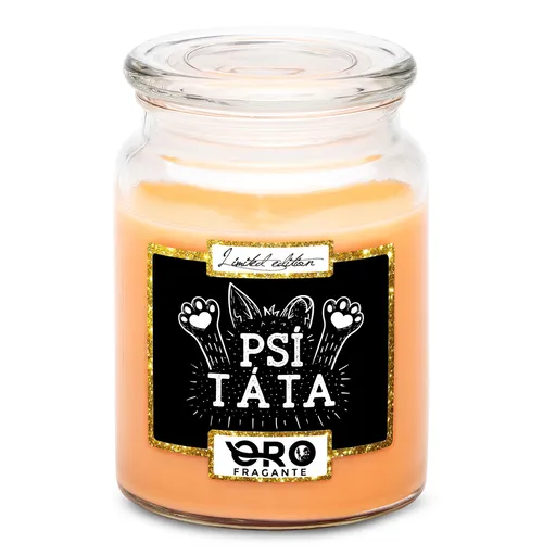 Svíčka Psí táta – tlapky (Vůně svíčky: Tropické ovoce)