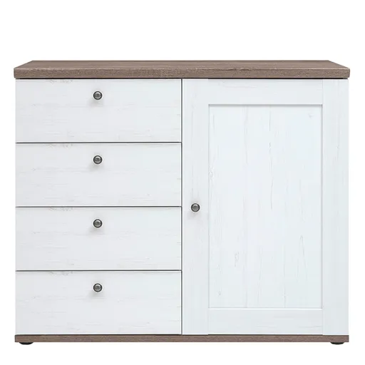 Komoda TEINA 4S1D, borovice canyon