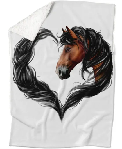 Deka Horse heart brown (Podšití beránkem: ANO)