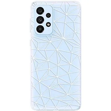 iSaprio Abstract Triangles 03 - white pro Samsung Galaxy A33 5G (trian03w-TPU3-A33-5G)