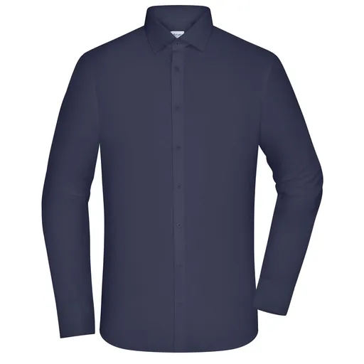 James & Nicholson (Daiber) Pánská košile s dlouhým rukávem JN1372 - Tmavě modrá | XL