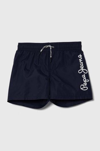 Dětské plavkové šortky Pepe Jeans LOGO SWIMSHORT tmavomodrá barva