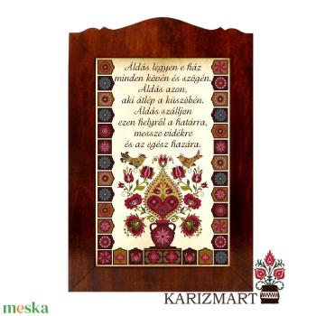 Táblakép Áldás madaras tulipánfás motívummal #TK01-4A