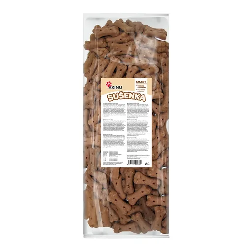 Akinu sušenky kosti se zinkem pamlsek pro psy 1000 g