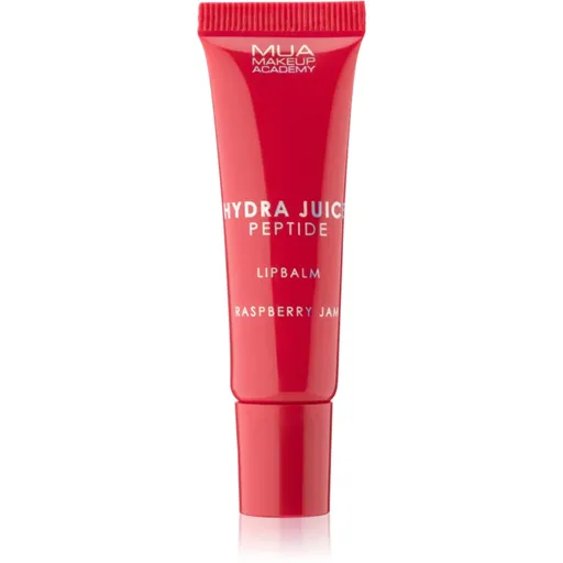 MUA Makeup Academy Hydra Juice Peptide Lip Balm hydratační balzám na rty pro lesk vůně Raspberry Jam 10 ml