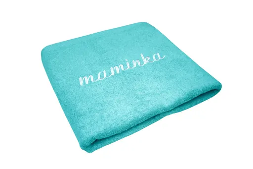 Ručník s bordurou s výšivkou