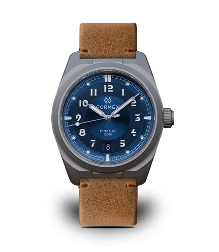 Formex Field Automatic Gen 2 Deep Blue Leone Bolgheri Leather Strap 0660.1.6532.723
