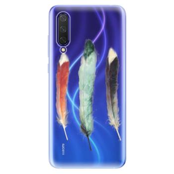 Odolné silikonové pouzdro iSaprio - Three Feathers - Xiaomi Mi 9 Lite