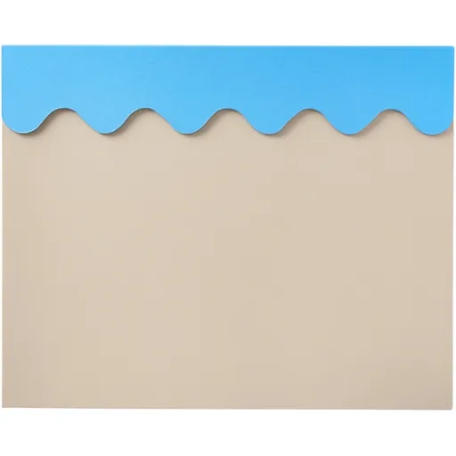 Podložka na pracovní stůl 40 x 50 cm, béžová/modrá, Printworks