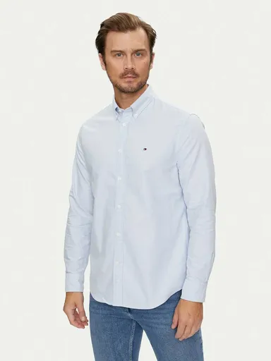 Tommy Hilfiger pánská světle modrá košile Solid MW0MW35774 XL