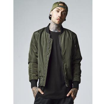 Urban Classics 2-Tone Bomber Jacket darkolive/black - XL