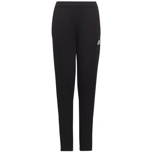 adidas ENTRADA 22 PANTS Juniorské fotbalové tepláky, černá, velikost
