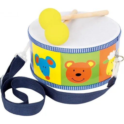 Small Foot Dětské dřevěné hudební nástroje buben zvířata