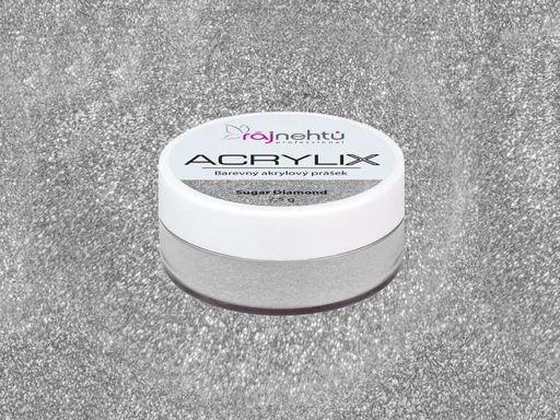 Ráj nehtů Akrylový prášek ACRYLIX 7,5 g - Sugar Diamond
