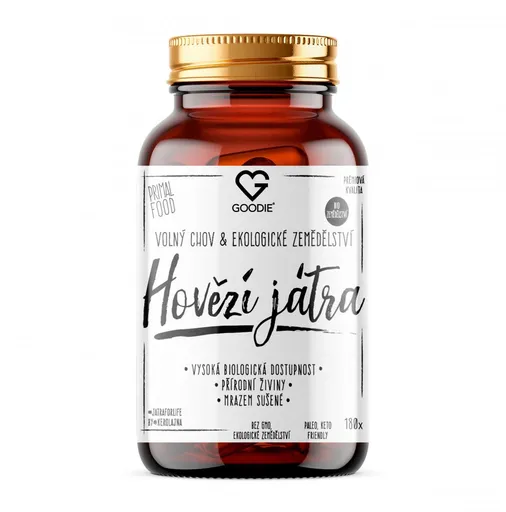 Goodie Hovězí játra sušená mrazem 180 kapslí