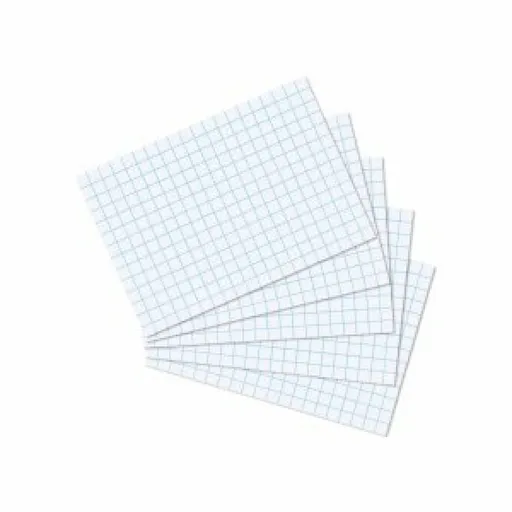 Karty do kartotéky A7, bílé, čtvereček