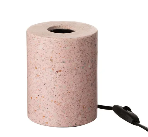 Růžová stolní lampa Terrazzo - Ø 10*13 cm/E27 12932