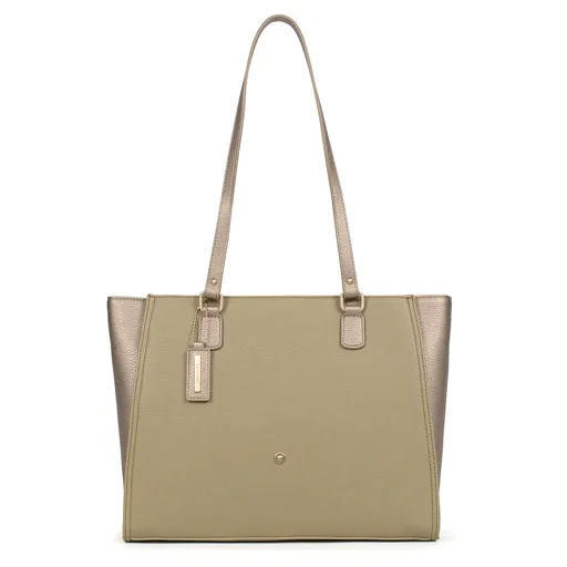 Dámská elegantní kabelka Hexagona Maud - zeleno-bronzová