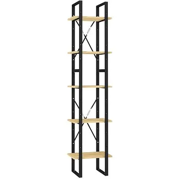 Shumee  s 5 policemi 40×30×175 cm borové dřevo, 3081973 (3081973)