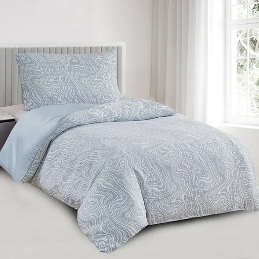 Žakárové povlečení Colorado modrá, 140 x 200 cm, 70 x 90 cm