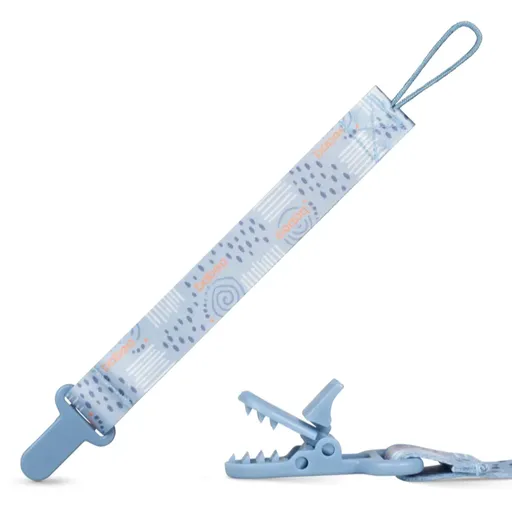 Baboo Textile Soother Holder klip na dudlík Blue Haze 1 ks