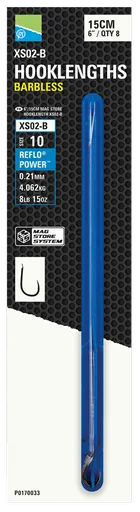 Preston innovations návazec mag store hooklenght xs02-b 15cm - velikost háčku 10