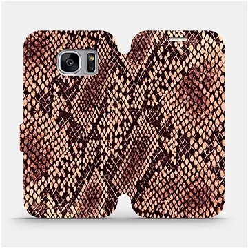 Flipové pouzdro na mobil Samsung Galaxy S7 Edge - VA32P Hadí vzor (5903516092093)
