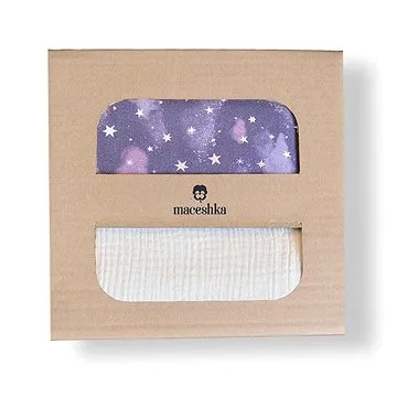 Maceshka Povlečení Nature mušelín a bavlna Night Sky, mušelín ecru (1374)