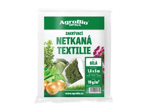 Netkaná textílie AGROBIO 1,6x5m bílá