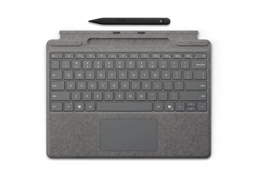 Microsoft Surface Pro Keyboard + Slim Pen 2 Bundle (Platinum), Commercial, ENG