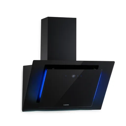 Klarstein Eleonora 60, digestoř, 60 cm, nástěnná, 426 m³/h, dotykový panel, LED, A++, černá