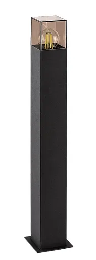 Rabalux Černý zahradní sloupek Loanda pro žárovku E27 65cm 77082